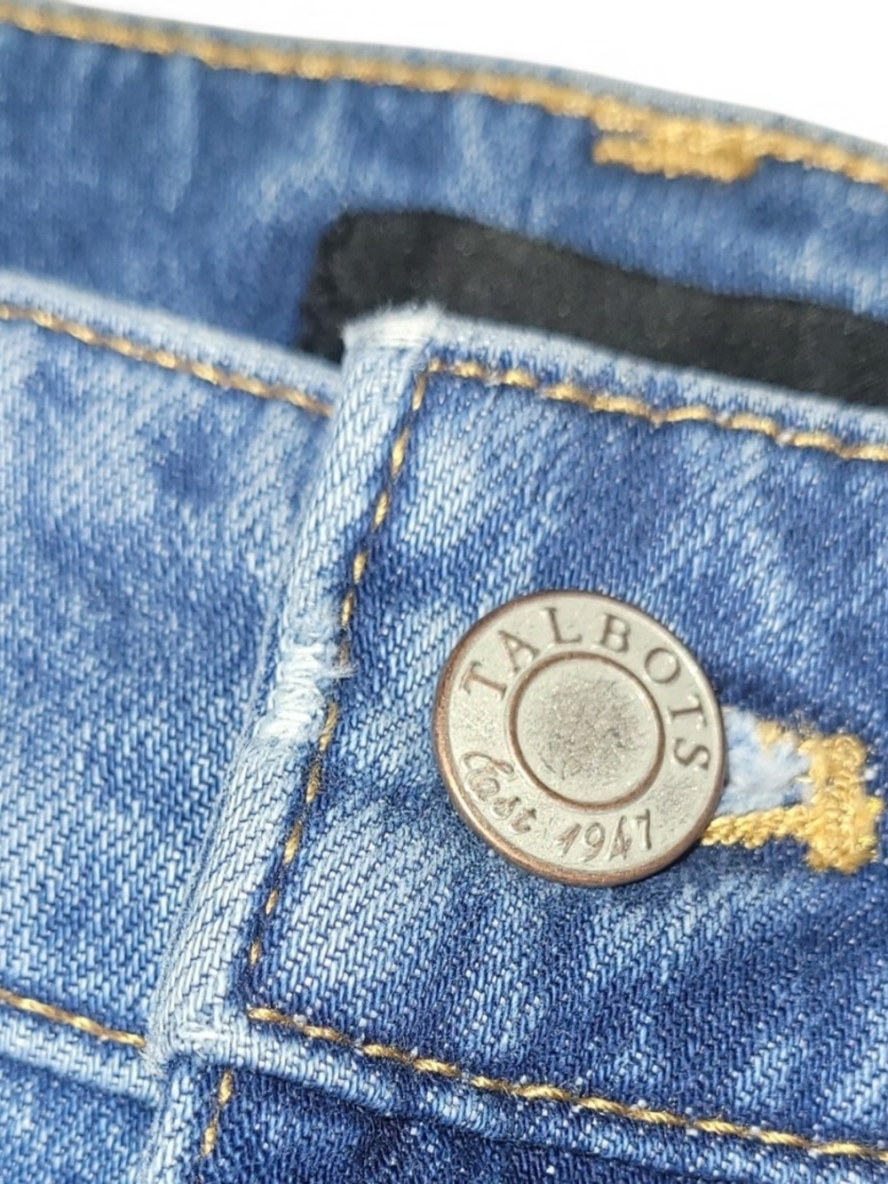 Talbots Everyday Relaxed Jeans Womens 8 Medium Wash Straight Leg 32x27.5 - Picture 7 of 8